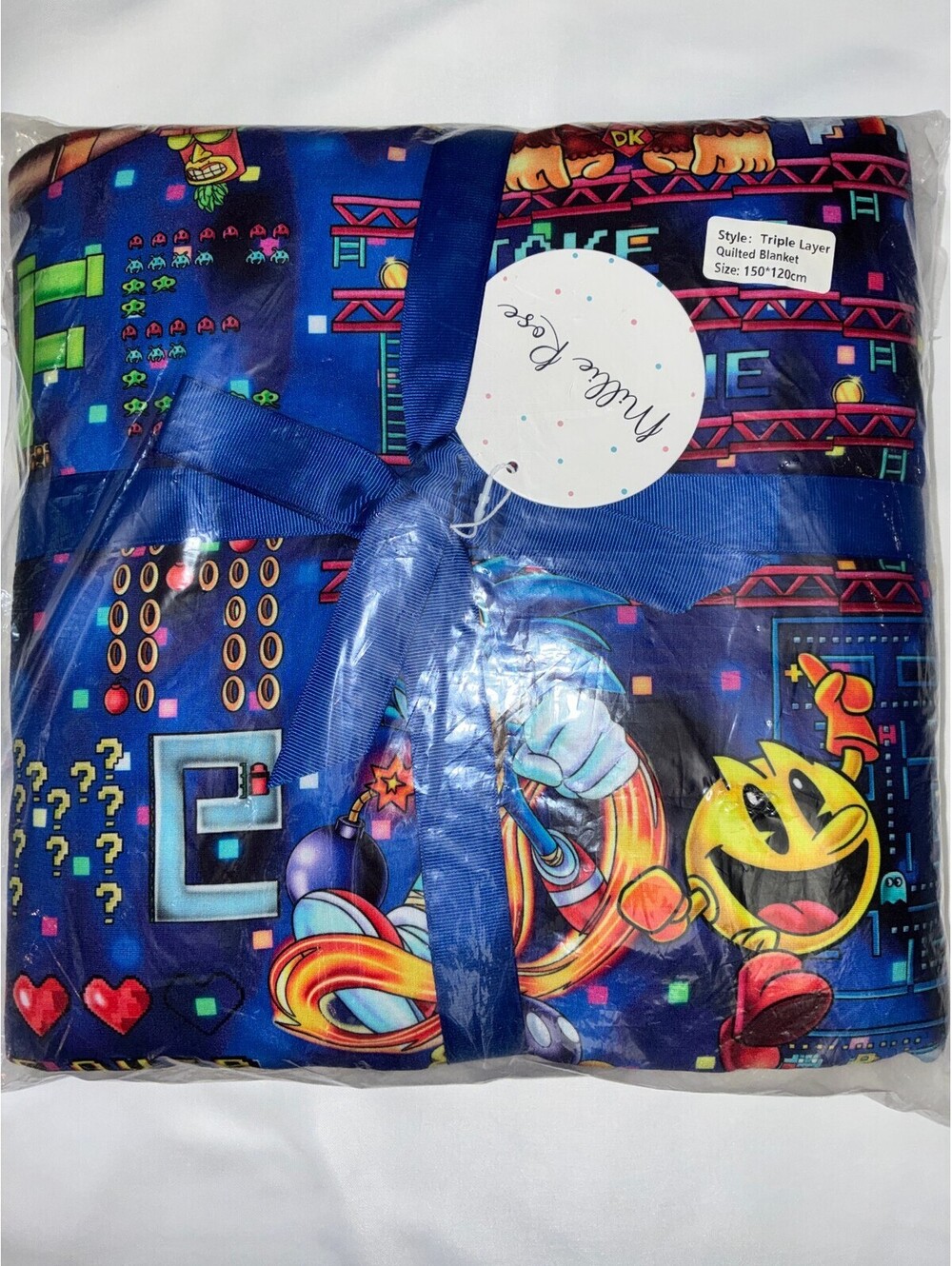 Millie Rose Bamboo Mario Quilted Blanket 50x60 NIB
